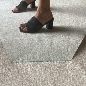 Black heel backless sandals - ABOUND- 8.5- NWT- dress up or down
